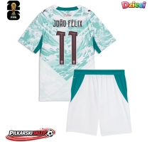 Portugalia Joao Felix #11 Koszulka Wyjazdowa dzieci MŚ 2026 Krótki Rękaw (+ krótkie spodenki)